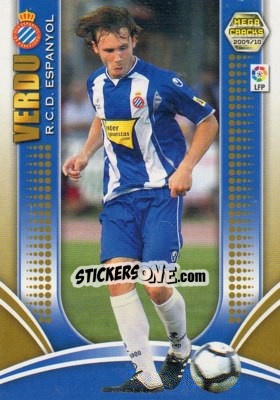 Cromo Verdu - Liga BBVA 2009-2010. Megacracks - Panini