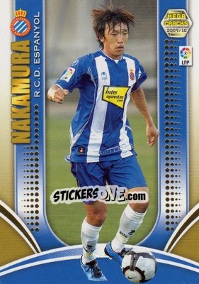 Sticker Shunsuke Nakamura - Liga BBVA 2009-2010. Megacracks n. 102 - Panini