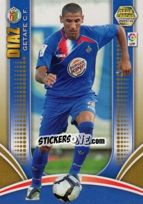 Sticker Diaz - Liga BBVA 2009-2010. Megacracks - Panini