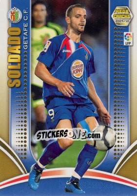 Sticker Soldado - Liga BBVA 2009-2010. Megacracks - Panini
