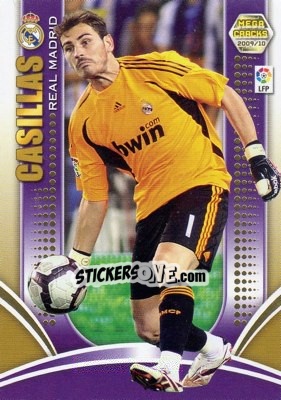 Figurina Casillas - Liga BBVA 2009-2010. Megacracks - Panini