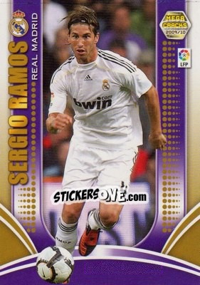 Cromo Sergio Ramos - Liga BBVA 2009-2010. Megacracks - Panini