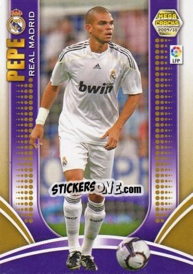 Sticker Pepe - Liga BBVA 2009-2010. Megacracks - Panini