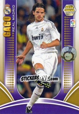 Cromo Gago - Liga BBVA 2009-2010. Megacracks - Panini