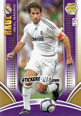 Sticker Raul González - Liga BBVA 2009-2010. Megacracks - Panini