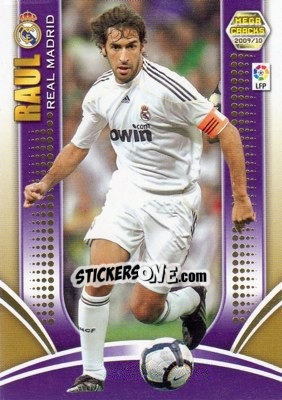 Sticker Raul González - Liga BBVA 2009-2010. Megacracks n. 142 - Panini