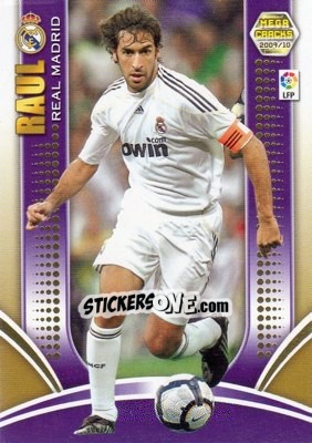 Cromo Raul González - Liga BBVA 2009-2010. Megacracks - Panini