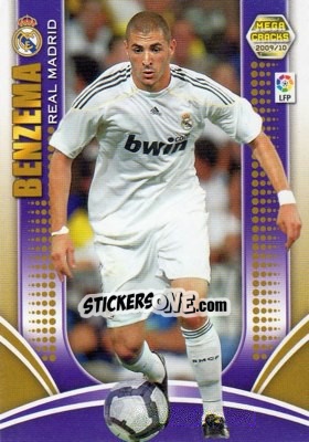 Sticker Benzema - Liga BBVA 2009-2010. Megacracks n. 143 - Panini
