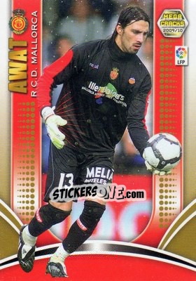 Sticker Awat - Liga BBVA 2009-2010. Megacracks n. 164 - Panini