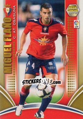 Sticker Miguel Flano - Liga BBVA 2009-2010. Megacracks - Panini