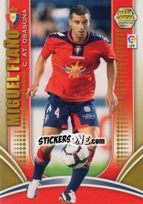 Sticker Miguel Flano - Liga BBVA 2009-2010. Megacracks n. 184 - Panini