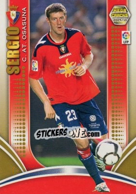 Sticker Sergio - Liga BBVA 2009-2010. Megacracks n. 185 - Panini