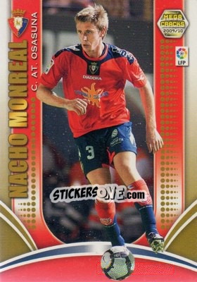 Sticker Nacho Monreal - Liga BBVA 2009-2010. Megacracks n. 187 - Panini