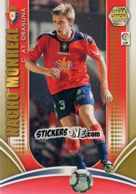 Sticker Nacho Monreal - Liga BBVA 2009-2010. Megacracks - Panini