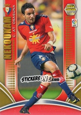 Cromo Nekounam - Liga BBVA 2009-2010. Megacracks - Panini