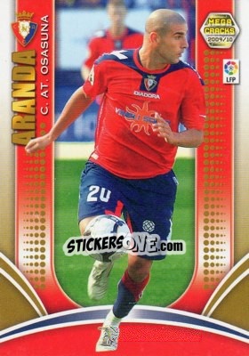 Sticker Aranda - Liga BBVA 2009-2010. Megacracks - Panini