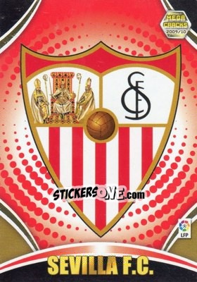 Cromo Emblema - Liga BBVA 2009-2010. Megacracks - Panini