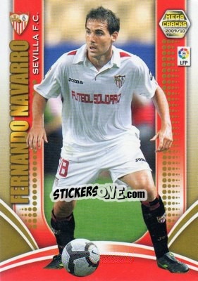 Sticker Fernando Navarro - Liga BBVA 2009-2010. Megacracks - Panini