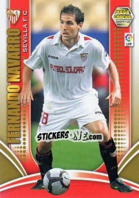 Sticker Fernando Navarro - Liga BBVA 2009-2010. Megacracks n. 223 - Panini