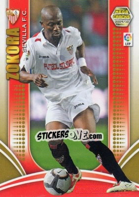 Sticker Zokora - Liga BBVA 2009-2010. Megacracks n. 225 - Panini