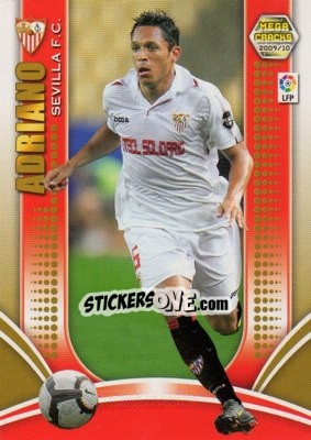 Sticker Adriano Correia - Liga BBVA 2009-2010. Megacracks - Panini