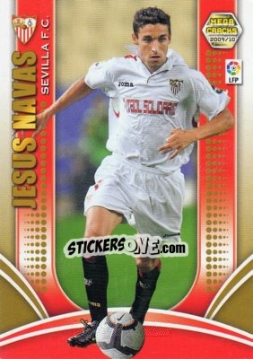 Sticker Jesus Navas - Liga BBVA 2009-2010. Megacracks - Panini