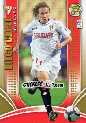 Sticker Diego Capel - Liga BBVA 2009-2010. Megacracks - Panini