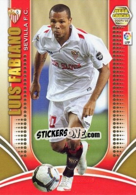 Sticker Luis Fabiano - Liga BBVA 2009-2010. Megacracks - Panini