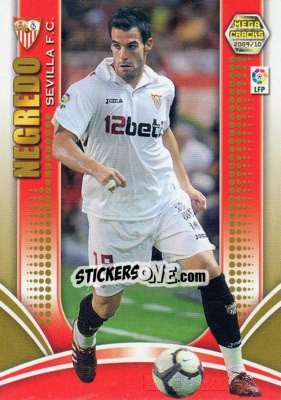 Sticker Negredo - Liga BBVA 2009-2010. Megacracks n. 234 - Panini