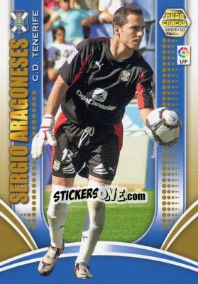 Cromo Sergio Aragoneses - Liga BBVA 2009-2010. Megacracks - Panini