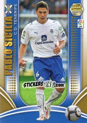 Sticker Pablo Sicilia - Liga BBVA 2009-2010. Megacracks - Panini
