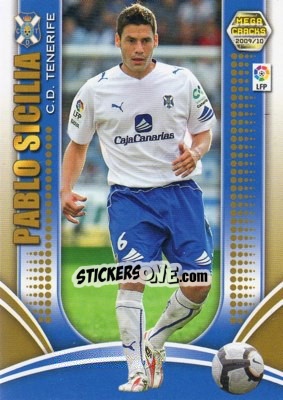 Sticker Pablo Sicilia - Liga BBVA 2009-2010. Megacracks n. 259 - Panini