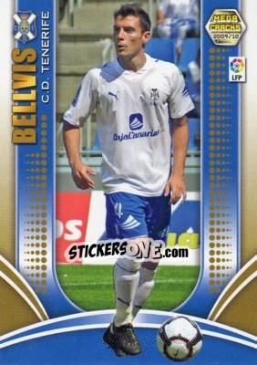 Cromo Bellvis - Liga BBVA 2009-2010. Megacracks - Panini