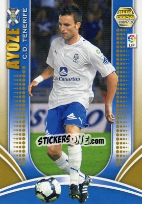 Cromo Ayoze - Liga BBVA 2009-2010. Megacracks - Panini