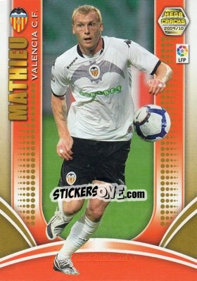 Sticker Jérémy Mathieu - Liga BBVA 2009-2010. Megacracks n. 278 - Panini