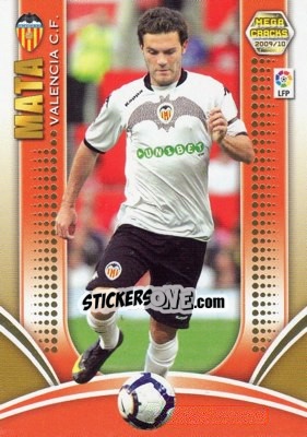 Sticker Mata - Liga BBVA 2009-2010. Megacracks - Panini
