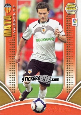 Figurina Mata - Liga BBVA 2009-2010. Megacracks - Panini