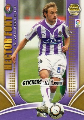 Figurina Hector Font - Liga BBVA 2009-2010. Megacracks - Panini