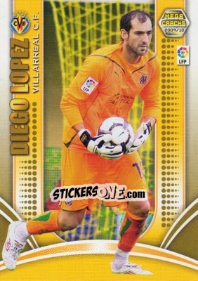 Sticker Diego Lopez - Liga BBVA 2009-2010. Megacracks - Panini