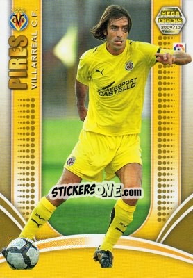 Sticker Robert Pires - Liga BBVA 2009-2010. Megacracks n. 320 - Panini