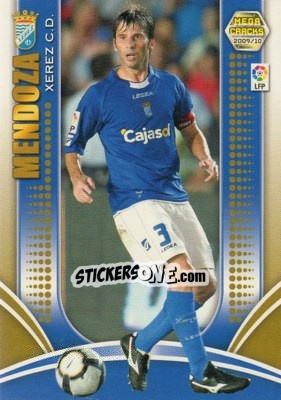 Sticker Mendoza - Liga BBVA 2009-2010. Megacracks - Panini