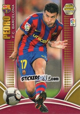 Sticker Pedro Rodríguez - Liga BBVA 2009-2010. Megacracks n. 368 - Panini