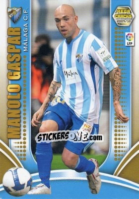 Sticker Manolo Gaspar - Liga BBVA 2009-2010. Megacracks n. 376 - Panini