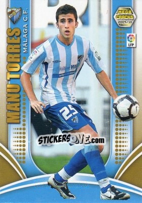Cromo Manu Torres - Liga BBVA 2009-2010. Megacracks n. 377 - Panini
