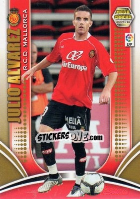 Cromo Julio Alvarez - Liga BBVA 2009-2010. Megacracks - Panini