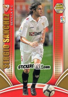 Figurina Sergio Sanchez - Liga BBVA 2009-2010. Megacracks - Panini