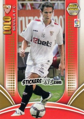 Sticker Lolo - Liga BBVA 2009-2010. Megacracks n. 384 - Panini