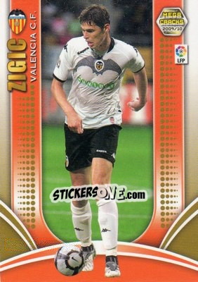 Sticker Zigic - Liga BBVA 2009-2010. Megacracks n. 389 - Panini