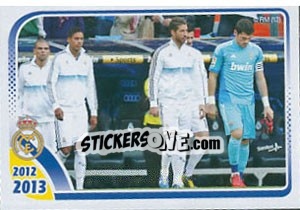 Figurina Salida al terreno de juego - Real Madrid 2012-2013 n. 11 - Panini