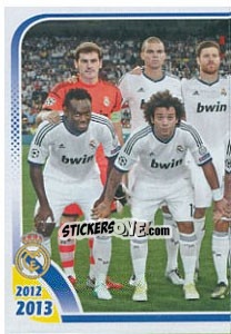 Cromo Alineación equipo titular - Real Madrid 2012-2013 - Panini